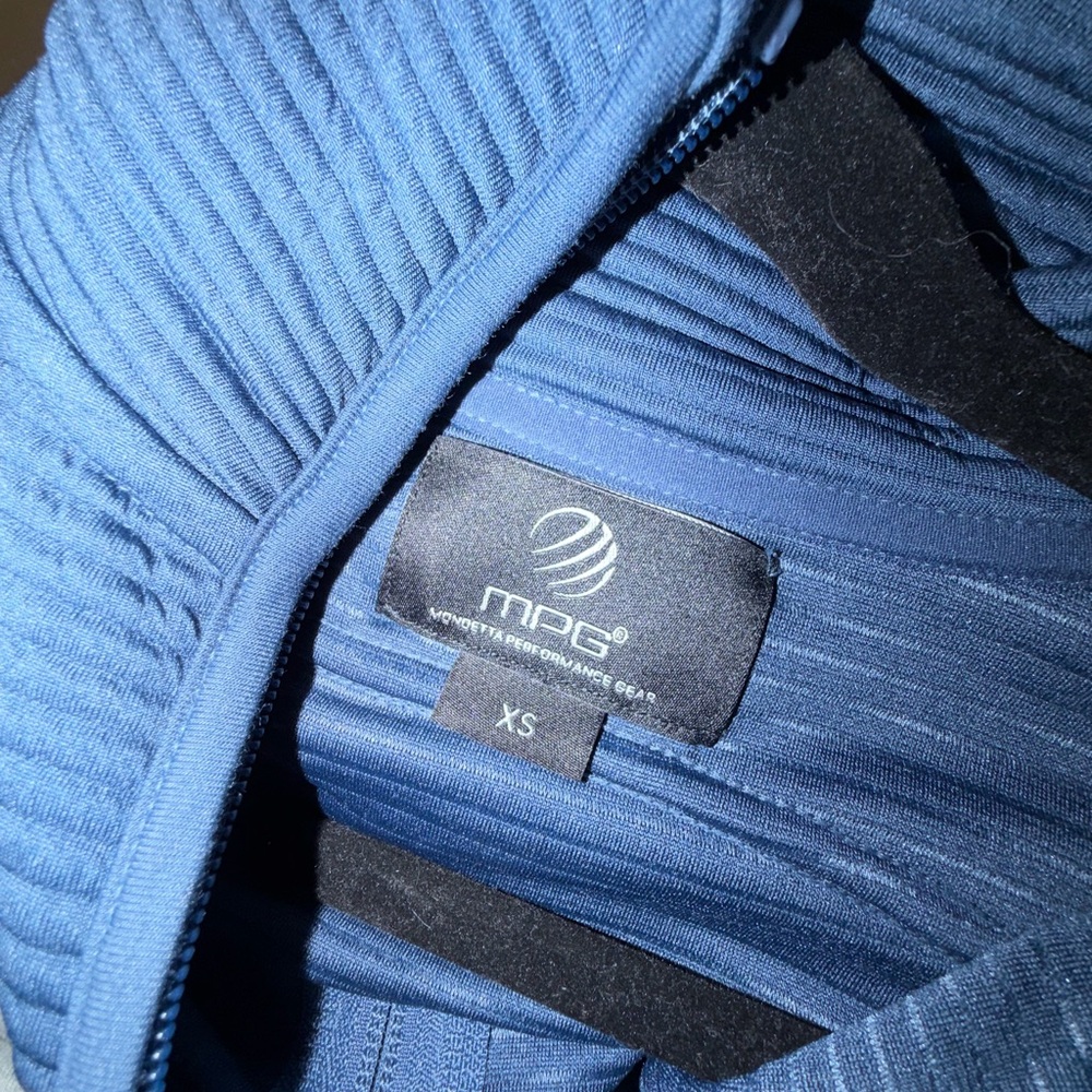 MPG Ribbed Navy Blue Performance Jacket